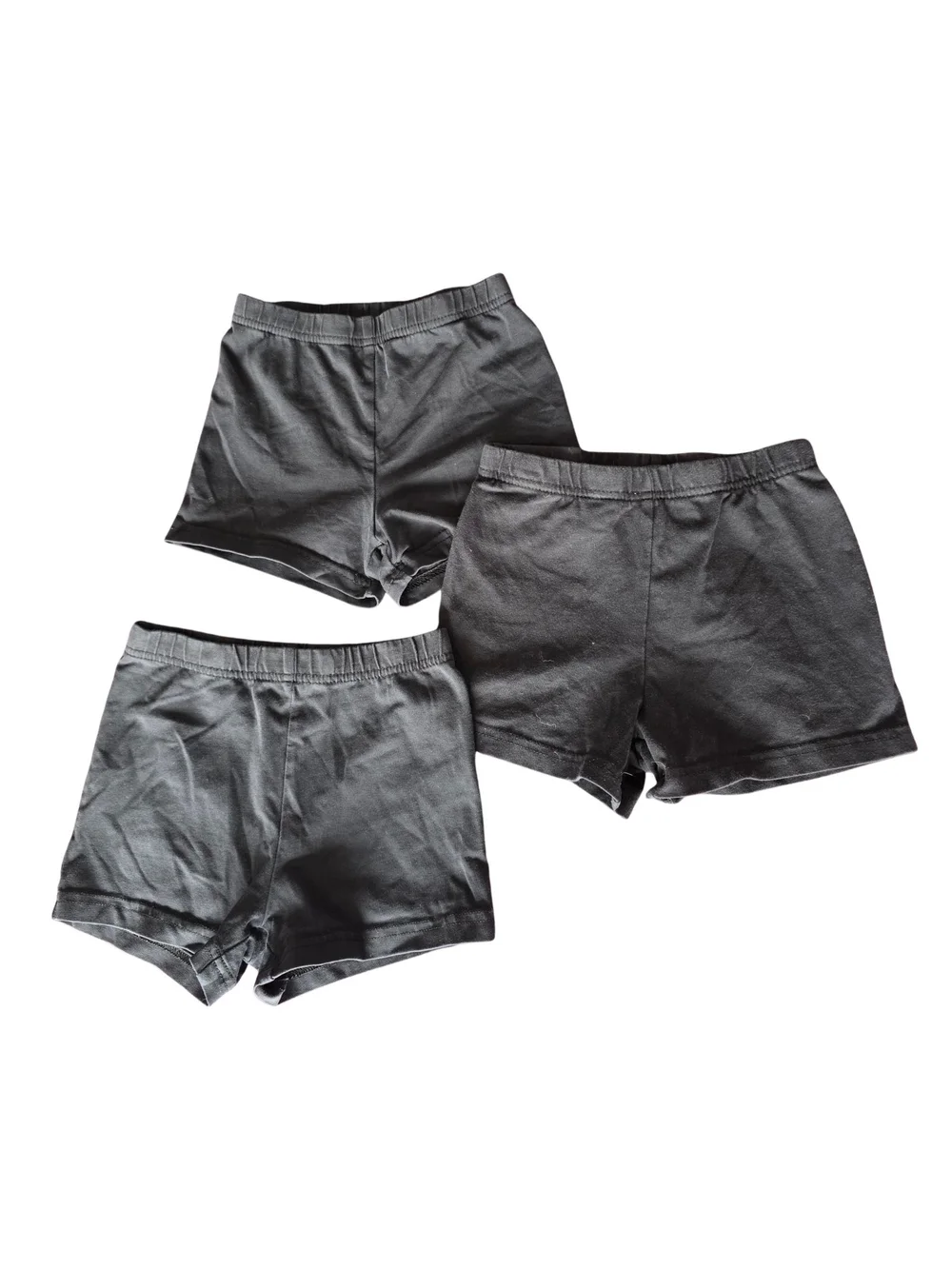 Carter's Girls Black Under/Athletic Shorts 3-Pack